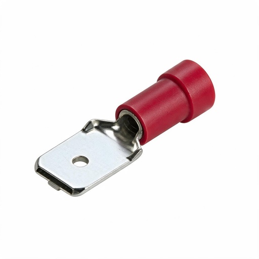 [Z92244] CAPICORDA PREISOLATO MASCHIO 4.8X0.8 MM ROSSO 100 PZ. ZIPPO