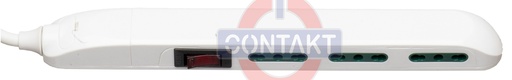 [CT2103B] PRESA MULTIPLA CONTAKT SLIM 3 BIPRESE CON INTERRUTTORE + CAVO 1.5MT MAX2300W ( SPINA10A) BIANCO 