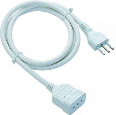 [5005N] PROLUNGA ELETTRICA SPINA 10A PRESA PRESA 10A 5 MT. 3X0.75 MMQ. NERO     MED