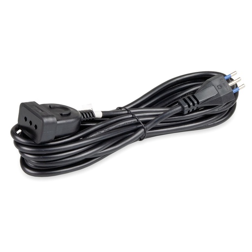 [F8084N] PROLUNGA ELETTRICA FAI  SPINA E PRESA 2P+T 10A 250V SEZ. 3X0.75 1MT NERO 