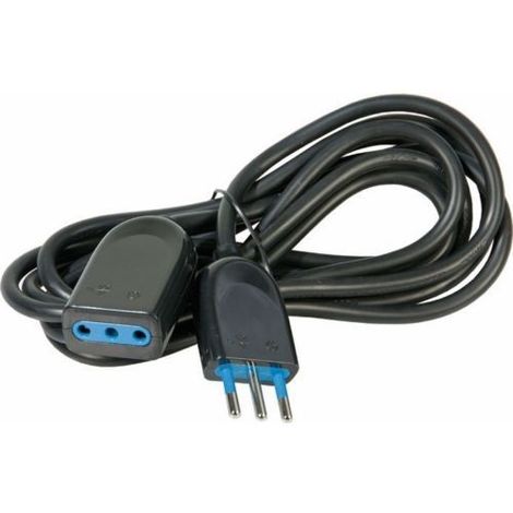 [F8084N] PROLUNGA SP/PR 10A 3X0,75 1MT NERA FAI