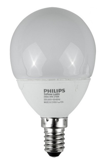 [15SFESOFTMG] LAMPADA RISPARMIO ENERGIA PHILIPS MINISOFT BIANCA 230V 15W E14 068149