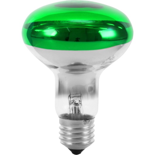 [40NR63VE] 066404 REFLECTOR COLORATA 230V  40W E27 NR63 63MM VERDE  PHILIPS