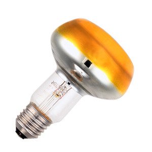 [60DISCSGI] LAMPADA INCANDESCENZA PHILIPS R80 COLORATA GIALLA 230V 60W E27 066558