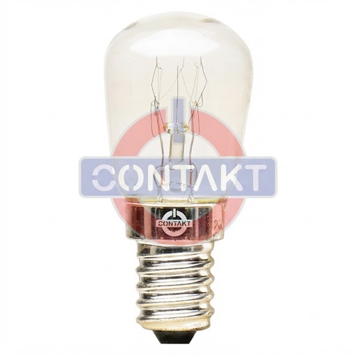 [CT15] LAMPADA INCANDESCENZA CONTAKT 26X57MM 230V 15W E14 2500K 2000H 10PZ