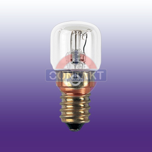 [CTF15] LAMPADA INCANDESCENZA CONTAKT PER FORNO 22X48MM   230V 15W E14 70LM 2500K 1000H