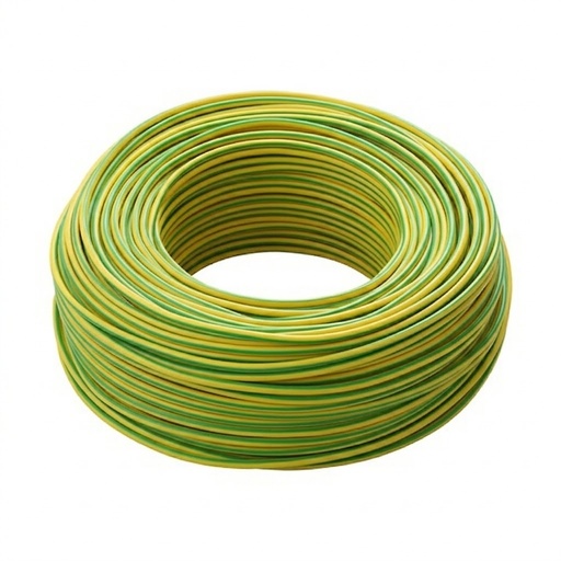 [CAV1X1.5FS17GV] CAVO ELETTRICO UNIPOLARE FS17-450/750V 1X1.5MMQ GIALLO/VERDE 100 MT. IMQ