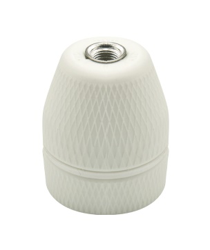 [F0160] PORTALAMPADA E27 PORCELLANA RACCORDO M10/1 FAI