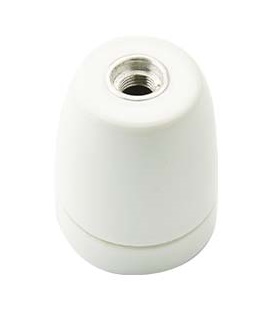[F0160SMBN] PORTALAMPADA FAI IN CAERAMICA E27 M10/1 SMALTATO BIANCO FAI