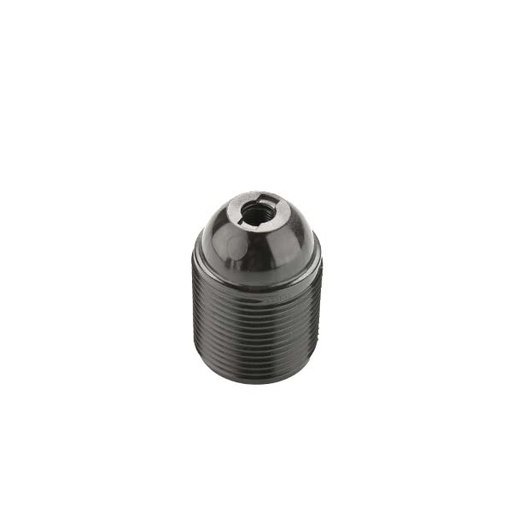 [F0192N] PORTALAMPADA FAI NERO E27 CAMICIA FILETTATA TERMOPLASTICO 