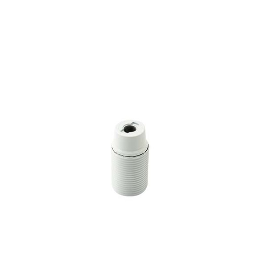 [F0194] PORTALAMPADA FAI BIANCO E14 CAMICIA FILETTATA TERMOPLASTICO 