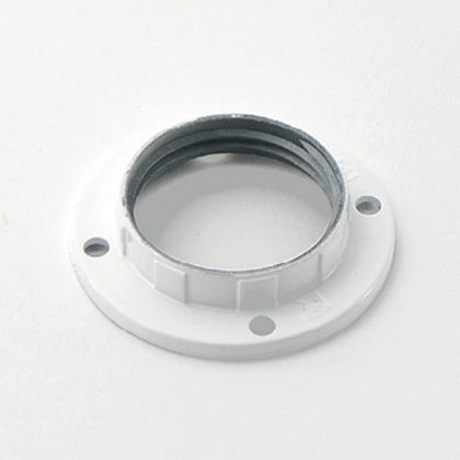 [F0235] GHIERA FAI FILETTATA BIANCO E14  TERMOPLASTICO 