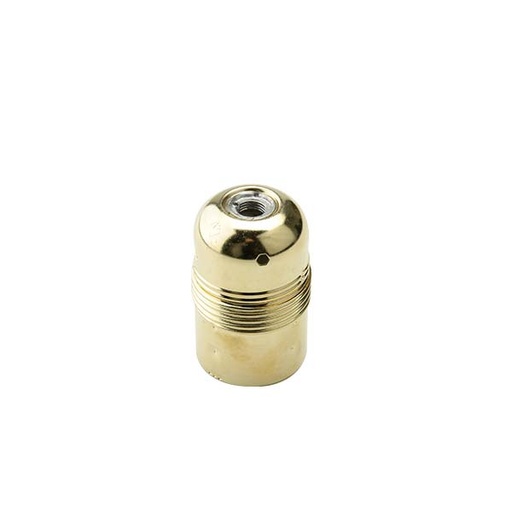 [F1031] PORTALAMPADA FAI OTTONE E27 CAMICIA LISCIA IN METALLO