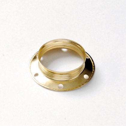 [F1032ARG] GHIERA FAI FILETTATA ARGENTO E27 IN METALLO