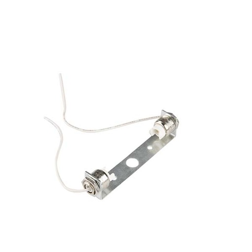 [F1106] PORTALAMPADA FAI PER ALOGENE R7S PER LAMPADE Z LUNGHEZZA 78MM CON STAFFA CAVI 25CM E  FORI Ø4.2MM