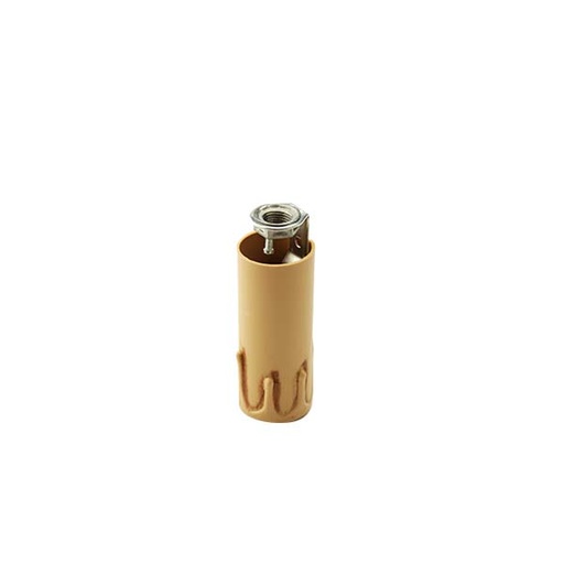 [F1200ANZNIP] PORTALAMPADA FAI A CANDELA COLORE ANTICHIZZATO IN MATERIALE TERMOPLASTICO CON NIPLES E14 ALTEZZA 65MM  