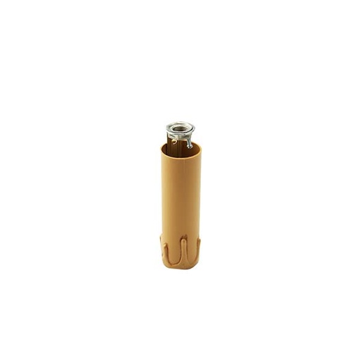 [F1201ANZNIP] PORTALAMPADA FAI A CANDELA COLORE ANTICHIZZATO IN MATERIALE TERMOPLASTICO CON NIPLES E14 ALTEZZA 85MM  