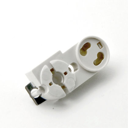 [F9208] PORTALAMPADA PER NEON T8  ATTACCO G13 FISSAGGIO A INNESTO FAI 