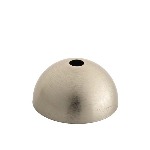 [F0158SA] CAPPELLO FAI COPRI PORTALAMPADA IN METALLO CROMO SATINATO 