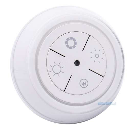 [6017RGB] PUNTO LUCE LED DIMMER.CON CREPUSCOLARE RGB 12 COLORI REGOL. MED