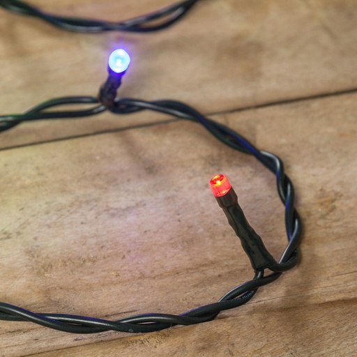 [L23352] CATENA MB 40 LED MULTI 5MM LUCE FISSA 230V INTERNO CAVO VERDE 1,5+4M