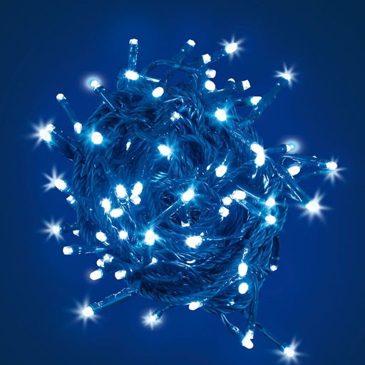 [L30848] CATENA TLE 180 LED BLU 5MM SERIE EX CONTROLLER 8G 24V ESTERNO CAVO VERDE 2+7,5