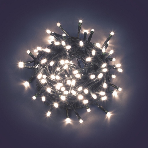 [L30930] CATENA TL 96 LED CLASSIC 5MM CONTROLLER 7G+OFF TIMER 6-18 ORE A BATTERIA ESTERNO