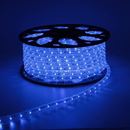 [TL104B] TUBO LUM.2VIE L/FISSA 50MT BLU LJ