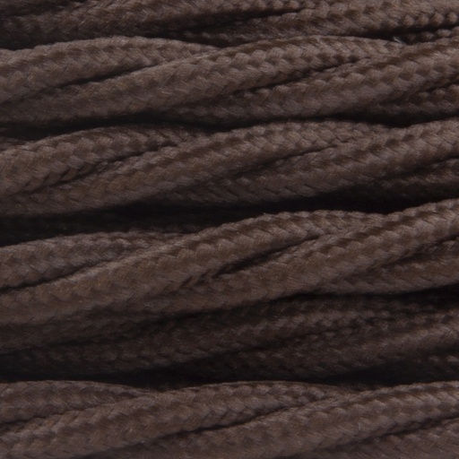 [CTAX762] CAVO ELETTRICO RIVESTITO TESSUTO TRECCIATO 3X0,75 45MT. MARRONE CONTAKT (PR.MT.)