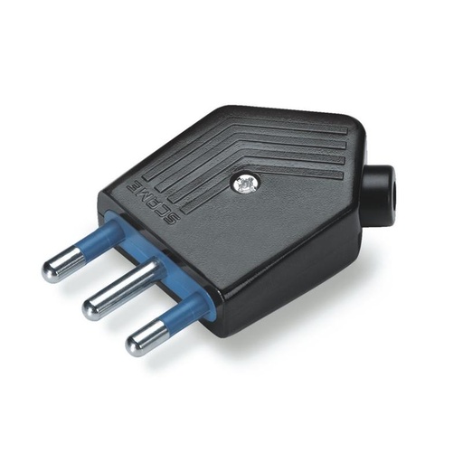 [105.281/N] SPINA QUALITY 2P+T 16A NERO   SCAME