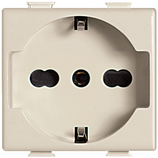 [BTIAM544016] FRUTTO BTICINO  PRESA SCHUKO 16A + TERRA CENTRALE DA INCASSO 10/16A 250V SERIE MATIX