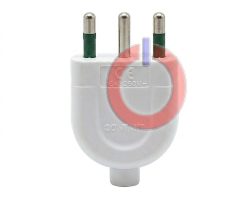 [CT1003B] SPINA CIVILE CONTAKT 2P+T 16A S11 250V BIANCO