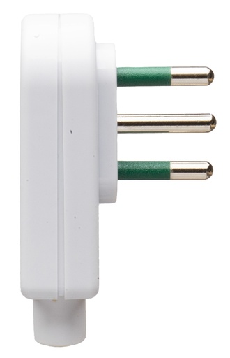 [CT1005N] SPINA CIVILE CONTAKT  PIATTA A SQUADRA 90° 2P+T 10A SPA11 250V NERO