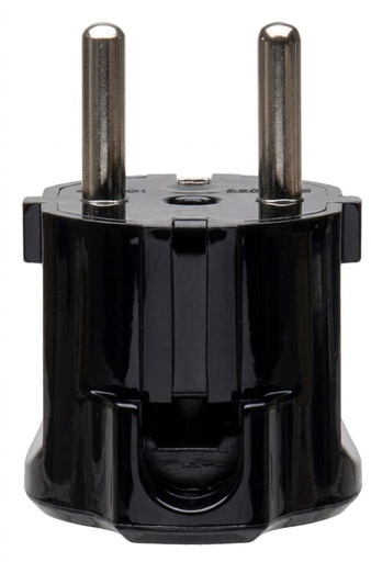 [CT1019N] SPINA CIVILE CONTAKT  2P+T 16A 250V STANDARD TEDESCO S31 A 90° NERO