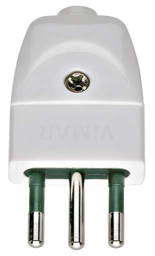 [VIW00201B] SPINA CIVILE VIMAR 2P+T 10A S11 ASSIALE BIANCO