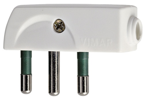 [VIW00207B] SPINA CIVILE VIMAR PIATTA A SQUADRA 90° 2P+T 16A S17 250V BIANCO
