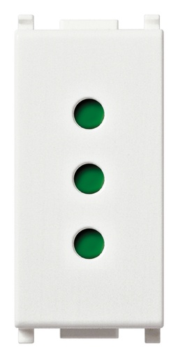 [VIW14201] FRUTTO VIMAR PRESA 2P+T 10A DA INCASSO  250V SERIE PLANA BIANCO