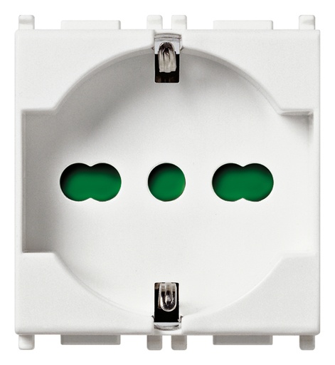 [VIW14210] FRUTTO VIMAR PRESA SCHUKO 16A+TERRA CENTRALE DA INCASSO 10/16A 250V SERIE PLANA