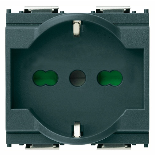 [VIW16211] FRUTTO VIMAR PRESA SCHUKO 16A+TERRA CENTRALE DA INCASSO 10/16A 250V SERIE IDEA