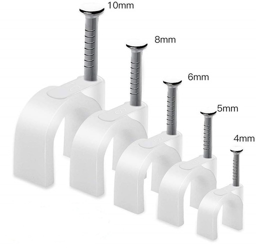 [FG25519] FISSACAVI FAEG IN PLASTICA CON CHIODO INCORPORATO Ø20MM PZ.50 (PREZO SINGOLO)