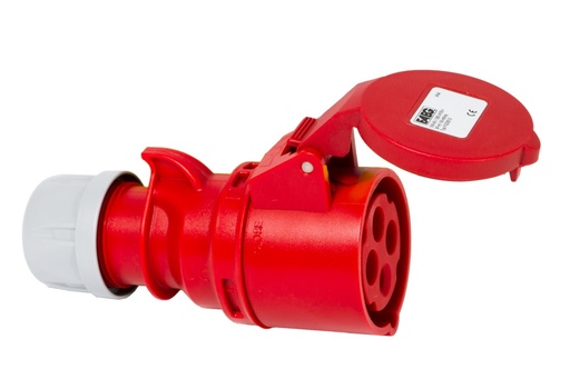 [FG23513] PRESA INDUSTRIALE FAEG VOLANTE 3P+T 16A 400V IP44 ROSSO