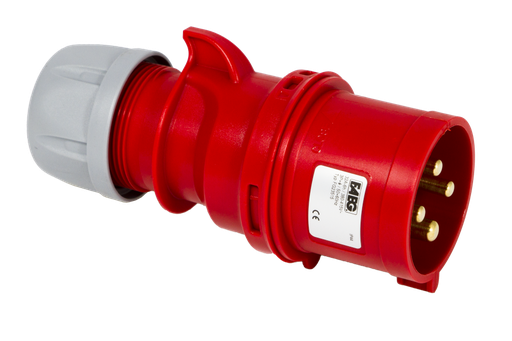 [FG23515] SPINA INDUSTRIALE FAEG VOLANTE 3P+T 32A 400V IP44 ROSSO