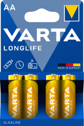 [4106] PILE VARTA ALKALINE LONGLIFE STILO AA BL. 4 4106