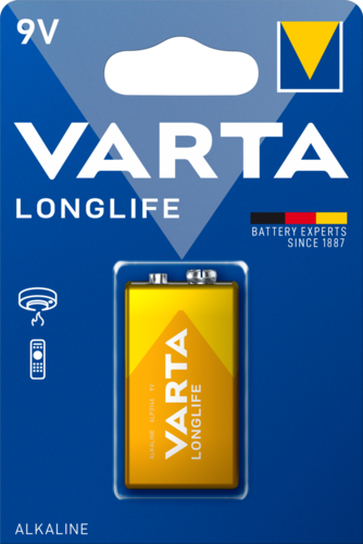 [4122] PILE VARTA ALKALINE LONGLIFE  9V   BL.1 4122
