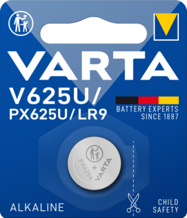 [4625U] PILE VARTA ALKALINE SPECIALI 1.5V BL. 1 V625/UPX625/4625U
