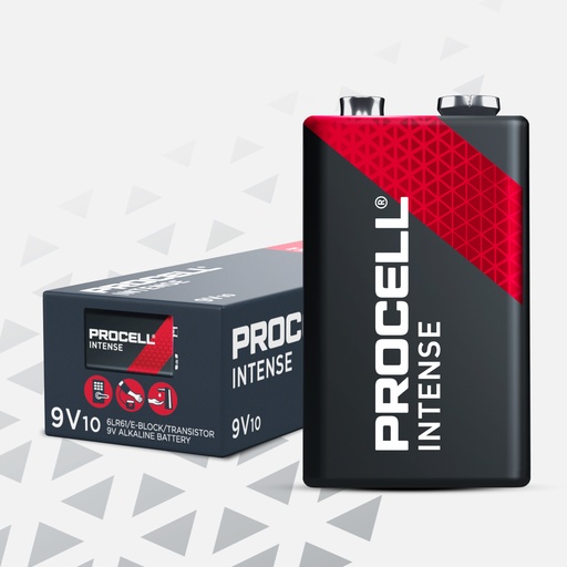 [PR1604I] PILE DURACELL PROCELL ALKALINE 9V CONF. PZ. 10 ( PREZZO A PILA)