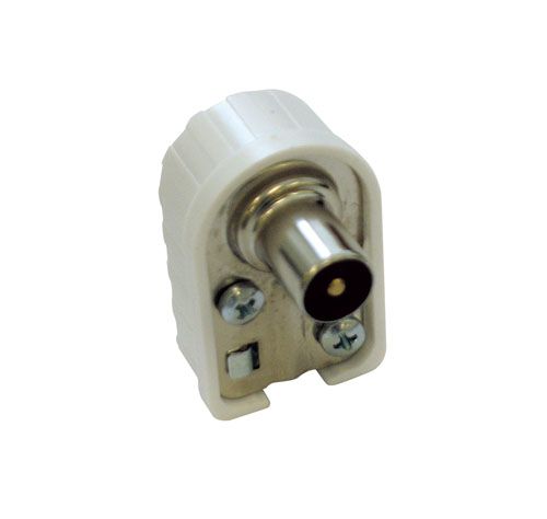 [11522] SPINA COASSIALE 90° 9,5MM BIANCA PIATTA ALTA QUALITÀ