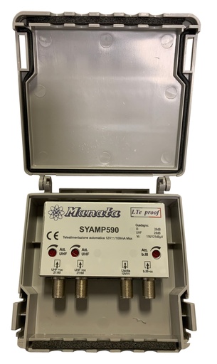 [SYAMP590] AMPLIFICATORE PALO 3 INGR. III-UHF-UHF 28DB 116/120 DBUV SYNCRO