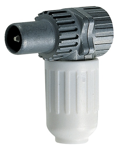 [VIW01634] SPINA ANTENNA COASSIALE VIMAR TV-SAT  90° BIANCO