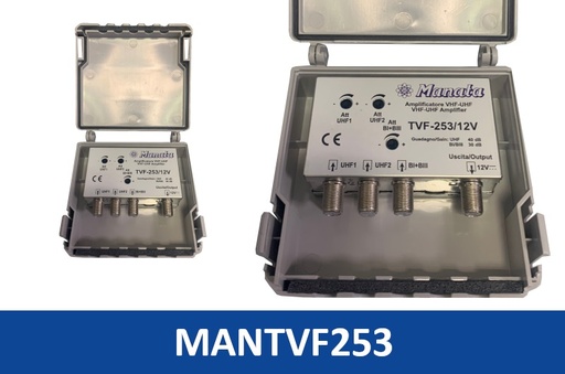 [MANTVF253] AMPLIFICATORE ANTENNA  V/U/U 30-40DB REG. SYNCRO